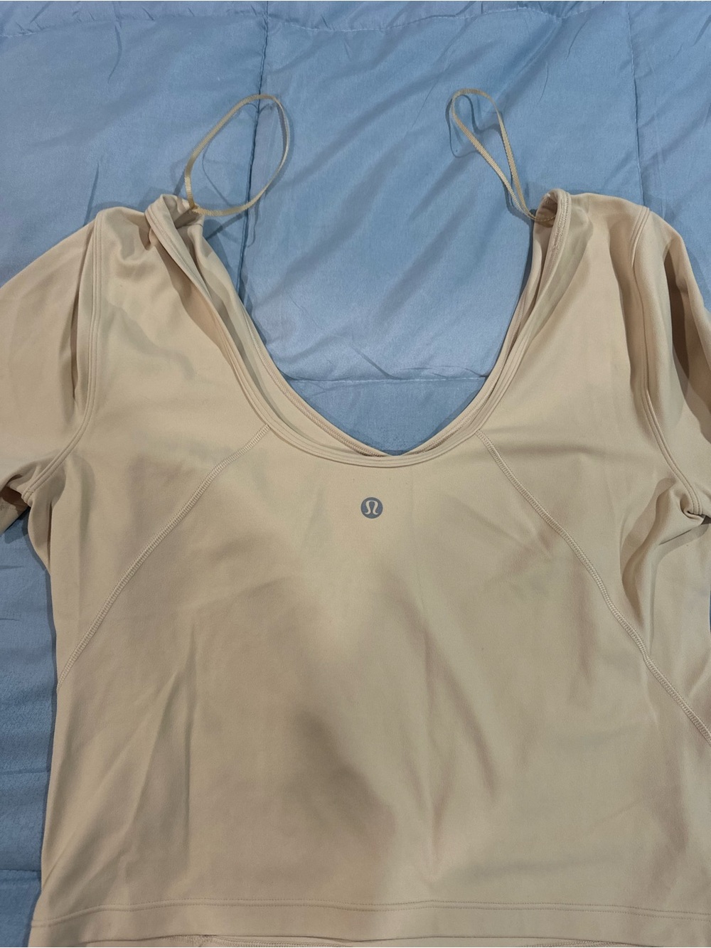 lululemon athletica Nude Beige Scoop-Neck Crop Tank